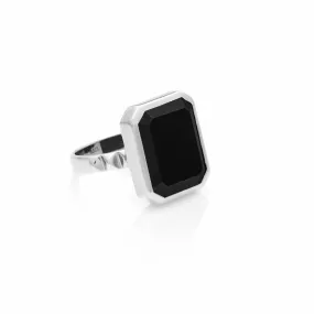 Athena / Ring / Black Onyx   Silver