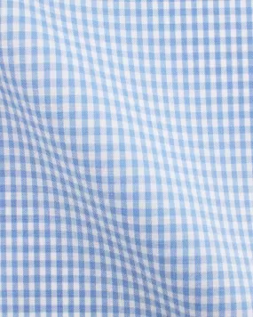 Canclini London Easy Plus Sky Blue Check Shirt 2420i.w831.0001.fan