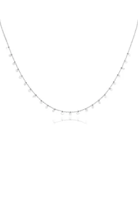 Celeste 24 Floating Diamond Necklace in White Gold