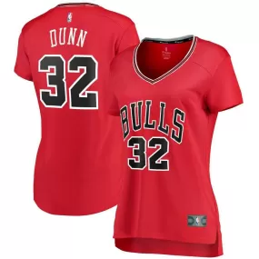 Chicago Bulls Kris Dunn Fanatics Branded Fast Break Player Icon Jersey Womens - Red | Ireland A5464U0