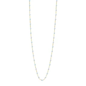 Classic Gigi Baby Blue sautoir, Yellow Gold, 34"