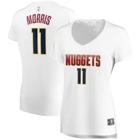 Denver Nuggets Monte Morris Fanatics Branded Fast Break Player Association Jersey Womens - White | Ireland N9724I6