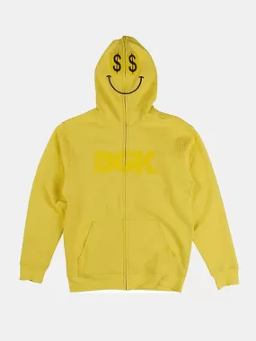 DGK Paid Custom Zip Up Fleece - Yellow