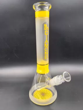 Diamond Glass Stripes Water Pipe 12 | 14mm