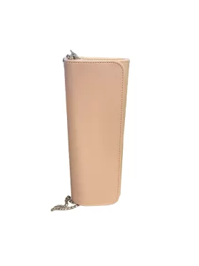 EMIS Pearl Pink Leather Clutch Bag