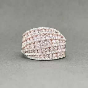 Estate 14K TT Gold 1.42ctw Fancy Pink-H/SI1-2 Diamond Ring