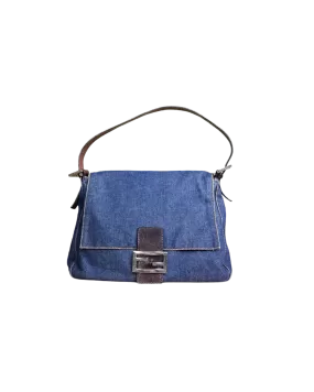 Fendi Denim Mama Bagette Shoulder Bag