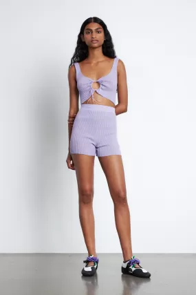 IMONA | SHORTS COTTON BLEND LAVENDER