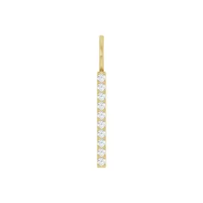 LONG DIAMOND VERTICAL BAR PENDANT