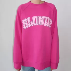 Not Your Boyfriend Varsity Haircolour Crewneck | Blonde