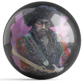 Ontheballbowling Jimi Hendrix Bowling Ball By Get Down Art