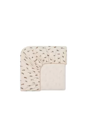 Organic Cotton Cot Sheet - Avion Shell