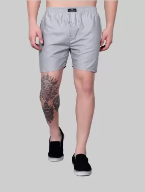 Rhino Grey Shiny Cotton Boxer