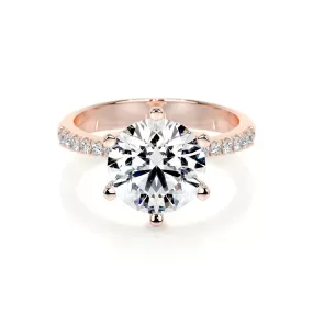 Samantha Lab Grown Diamond Ring -14K Rose Gold