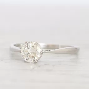 Vintage 0.70 Carat Transitional Cut Diamond Solitaire